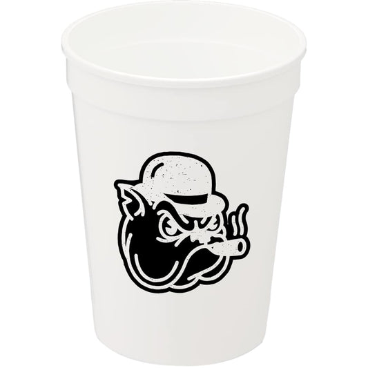 Solid 12oz Stadium Cup – Clear