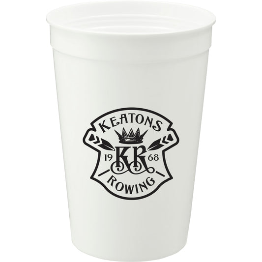 Solid 16oz Stadium Cup – White