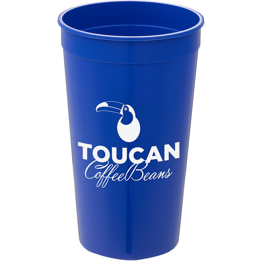 Solid 32oz Stadium Cup – Blue
