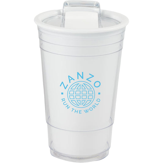 Mipsy Recycled Double Wall Tumbler 16oz – White