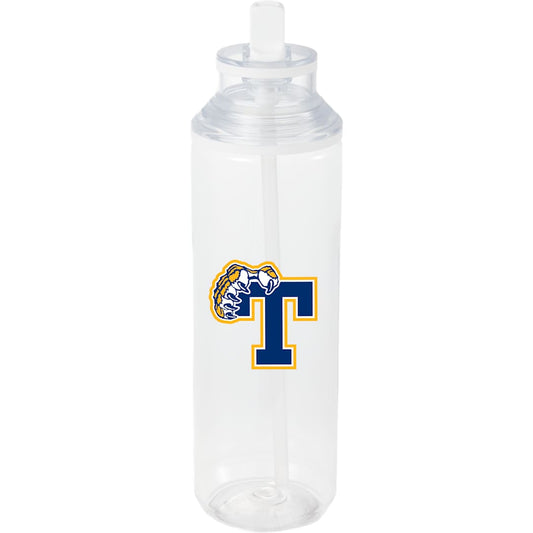 Carol Recycled RPET Sports Bottle w/ Straw 30oz – Clear