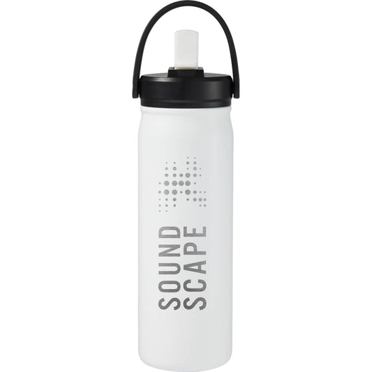 Carpo 20oz Straw lid Vacuum Bottle – White