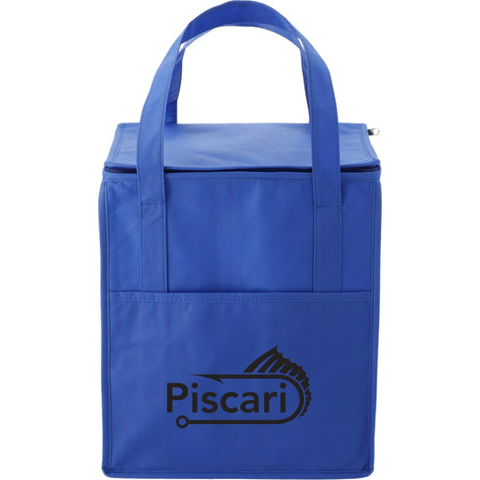 Hercules Flat Top Insulated Grocery Tote – Blue