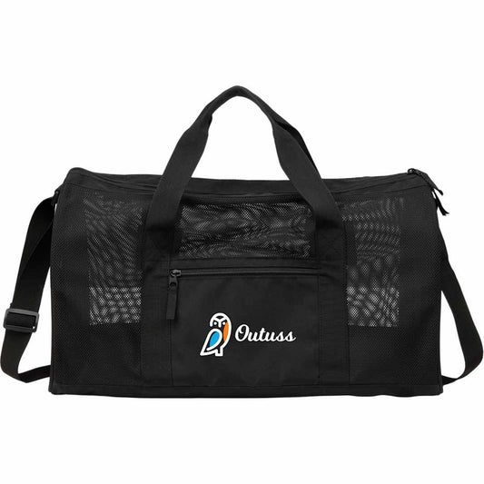 Mesh Recycled Duffle Bag – Black