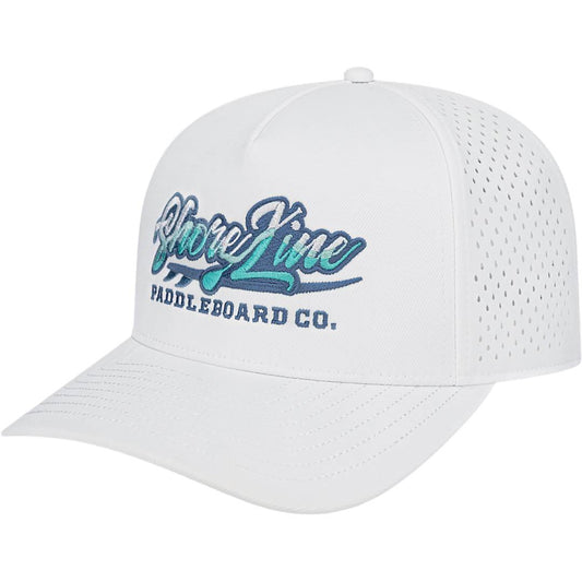 Cap America Premium Water-Resistant Perforated Cap – White