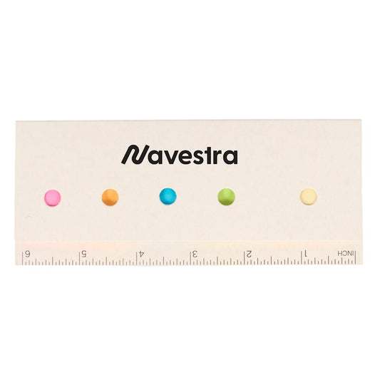 Recycled Milk Carton Sticky Notes &amp; Ruler Pad – White