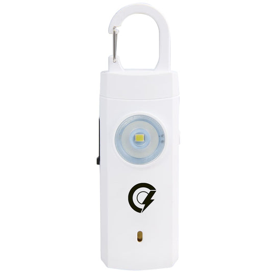 Safety Alarm Keychain – White