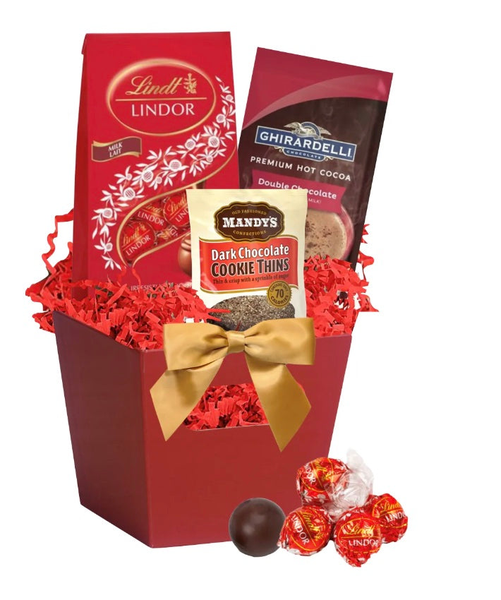 Lindt Truffles, Cocoa & Cookie Basket