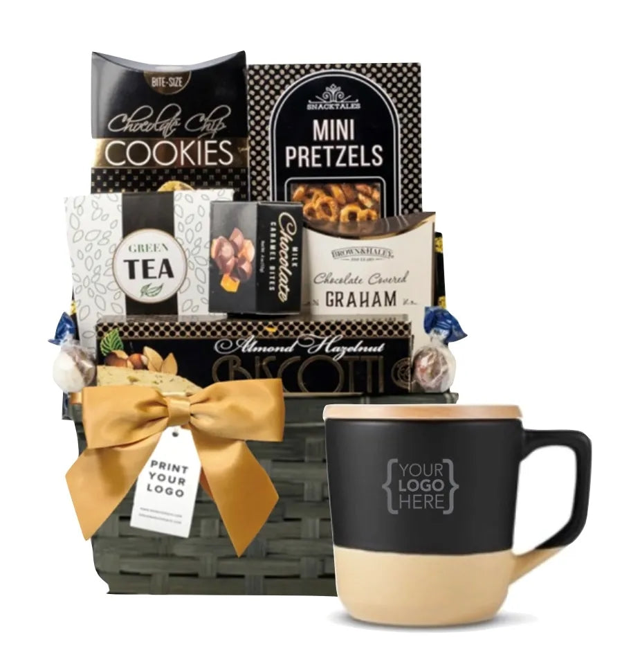 Branded Mug with Gift Basket