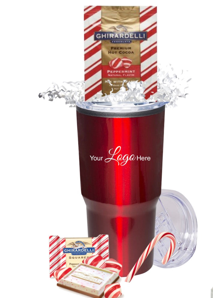 Holiday Peppermint Cocoa & Chocolate Gift Tumbler