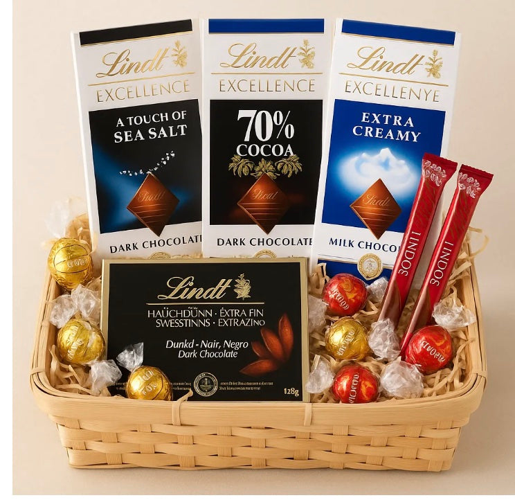 Lindt Chocolates Gift Basket
