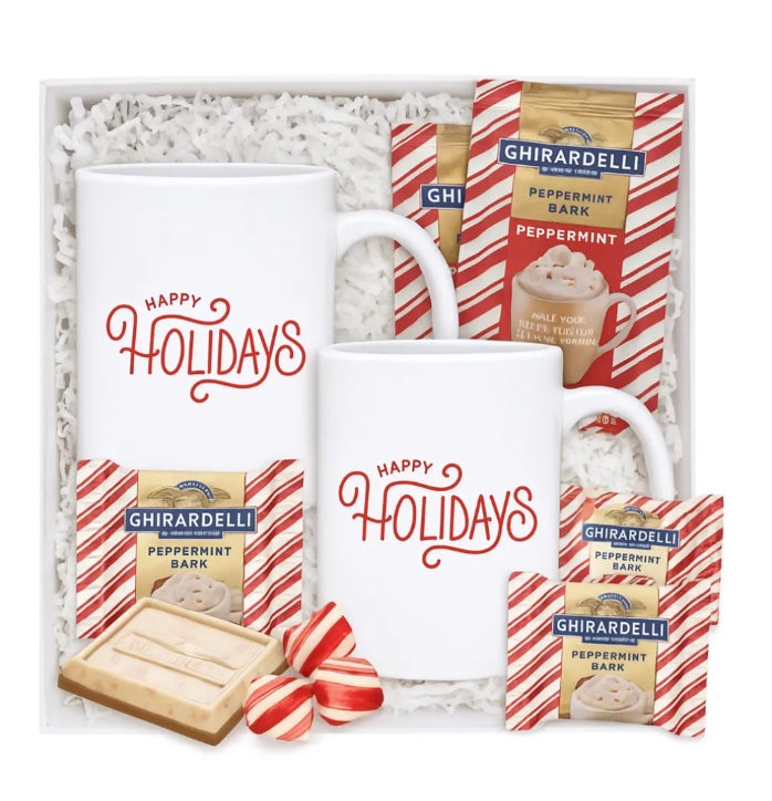 Cozy Holiday Cocoa & Chocolate Mug Gift Set