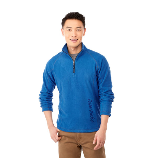 Men's BOWLEN Polyfleece Qtr Zip – Blue