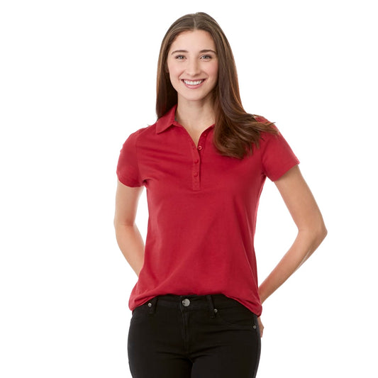 Women's ACADIA SS Polo – Red