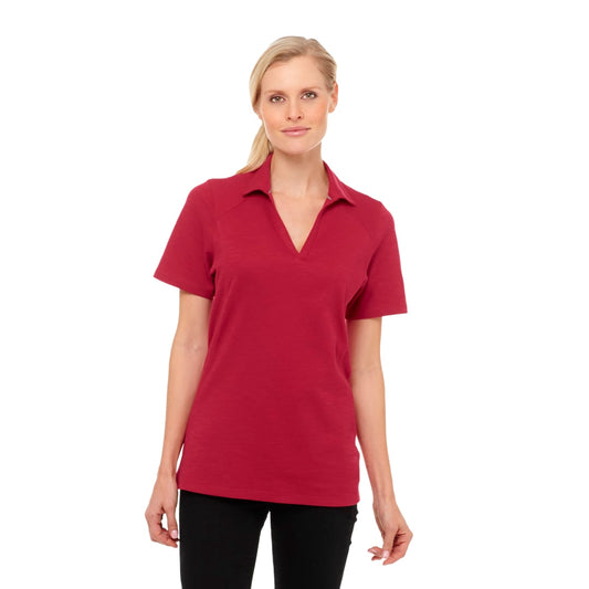 Women's Jepson Short Sleeve Polo – Red
