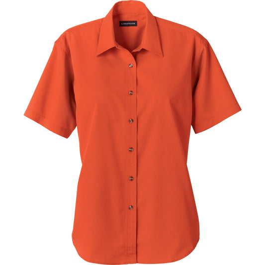 Women's SHORT SLEEVE DRESS SHIRT – Orange