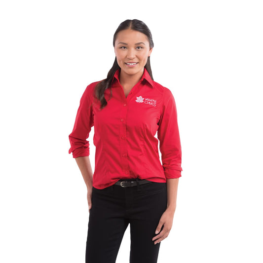 Women's PRESTON Long Sleeve Shirt – Red