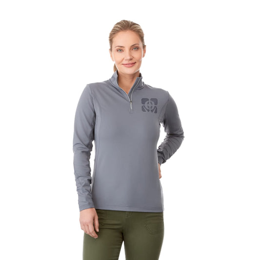 Women's  CALTECH KNIT QUARTER ZIP – Grey