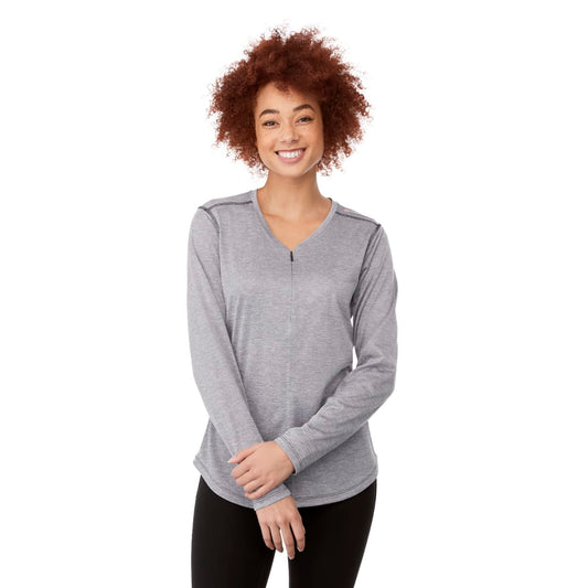 Women's Quadra Long Sleeve Top – Grey