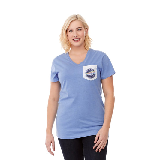 Women's MONROE Short Sleeve Pocket Tee – Blue
