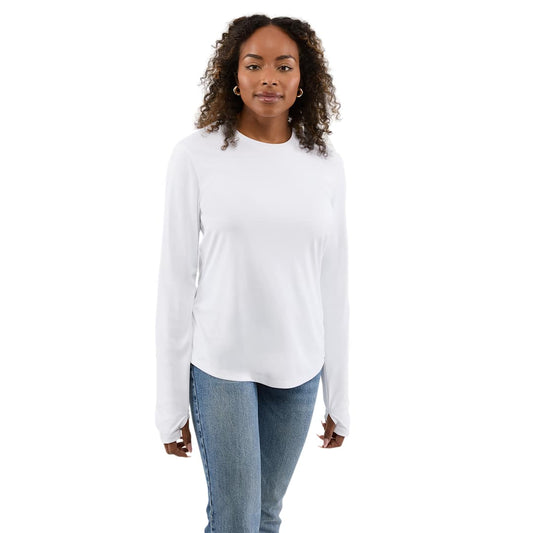 DARA LS Tech Tee - Women's – White