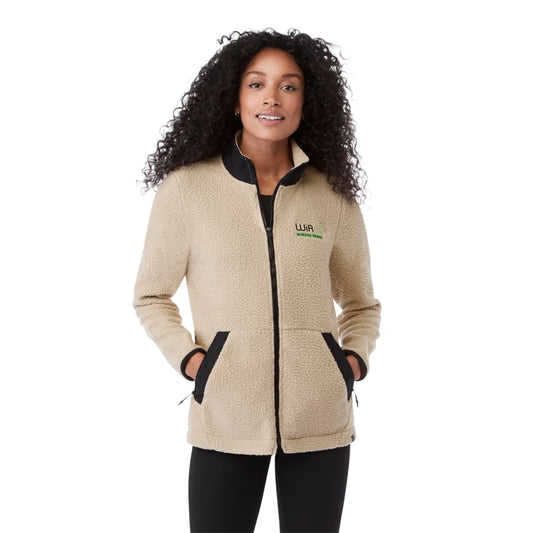 Women's KAHUZI Eco Full Zip Sherpa – Tan