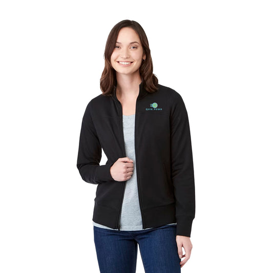 Women's ARGUS Eco Fleece Full Zip – Black