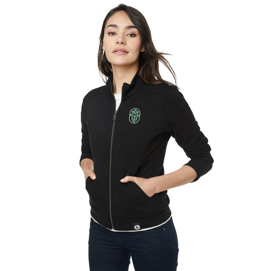 American Giant Moto Full Zip  - Women's – Black