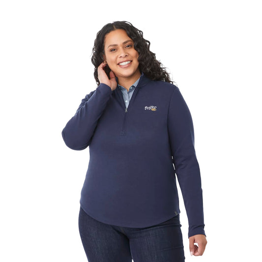 Women's RIGI Eco Knit Half Zip – Blue