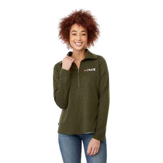 Women's STRATTON Knit Half Zip – Green