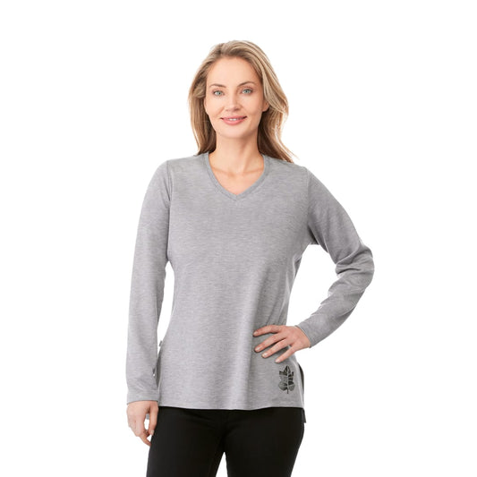 Women's BROMLEY Knit V-neck – Grey